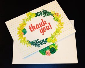 Thank You Cards for a Succulent Baby Shower Busy Life Healthy Wife