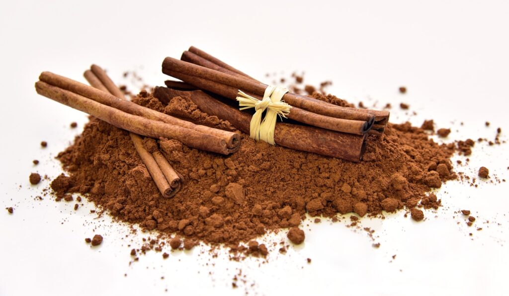 bundles of cinnamon sticks on top of ground cinnamon | Busy Life Healthy Wife holistic healing practitioner