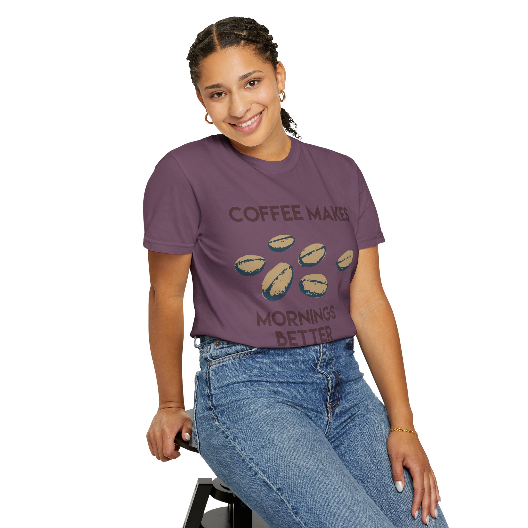 Coffee Makes Mornings Better Graphic Tee - Image 28