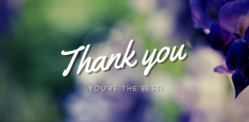 Thank you. You are amazing Gif with floral background thanking clients for joining the program Building Businesses That Wow - The Experience by Busy Life Healthy Wife
